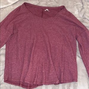 Long sleeve magenta shirt